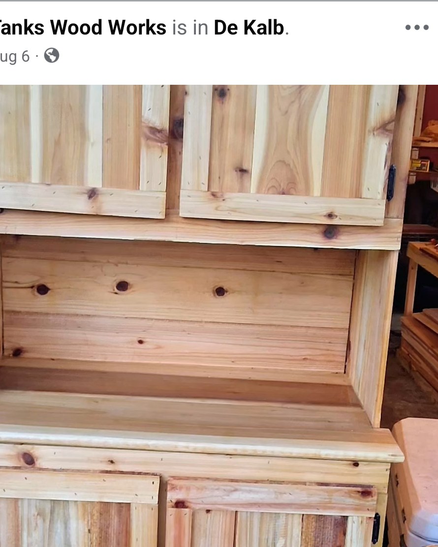 Handmade wood cabinet