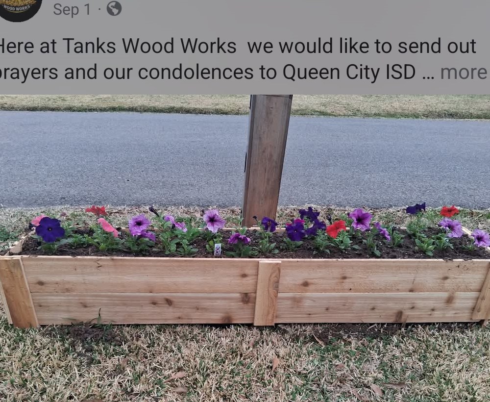 Handmade cedar planter